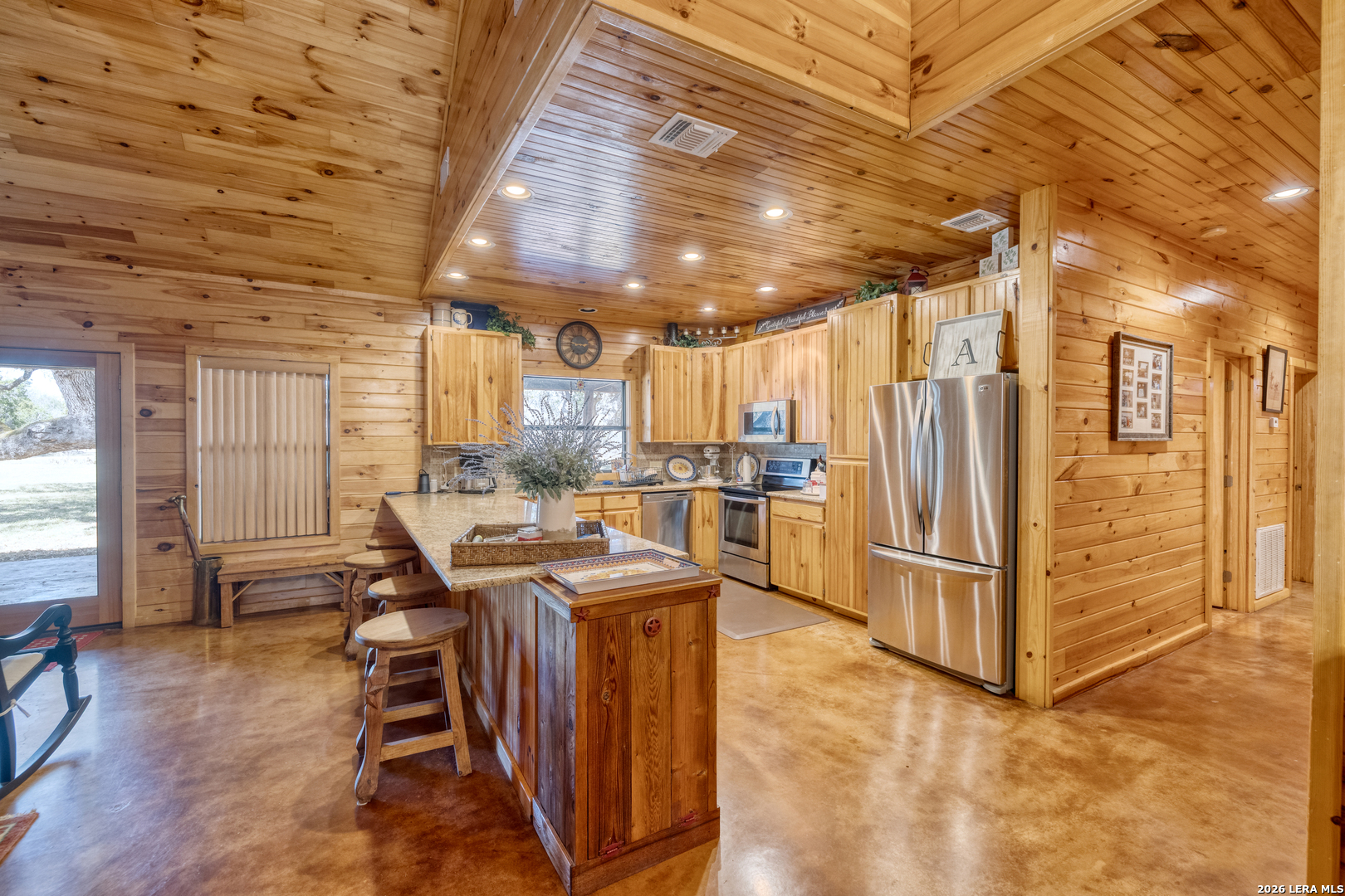 206 South River Pl Road Rio Frio, TX 78879 - Photo 4 of 14 a view of a kitchen with furniture and a kitchen