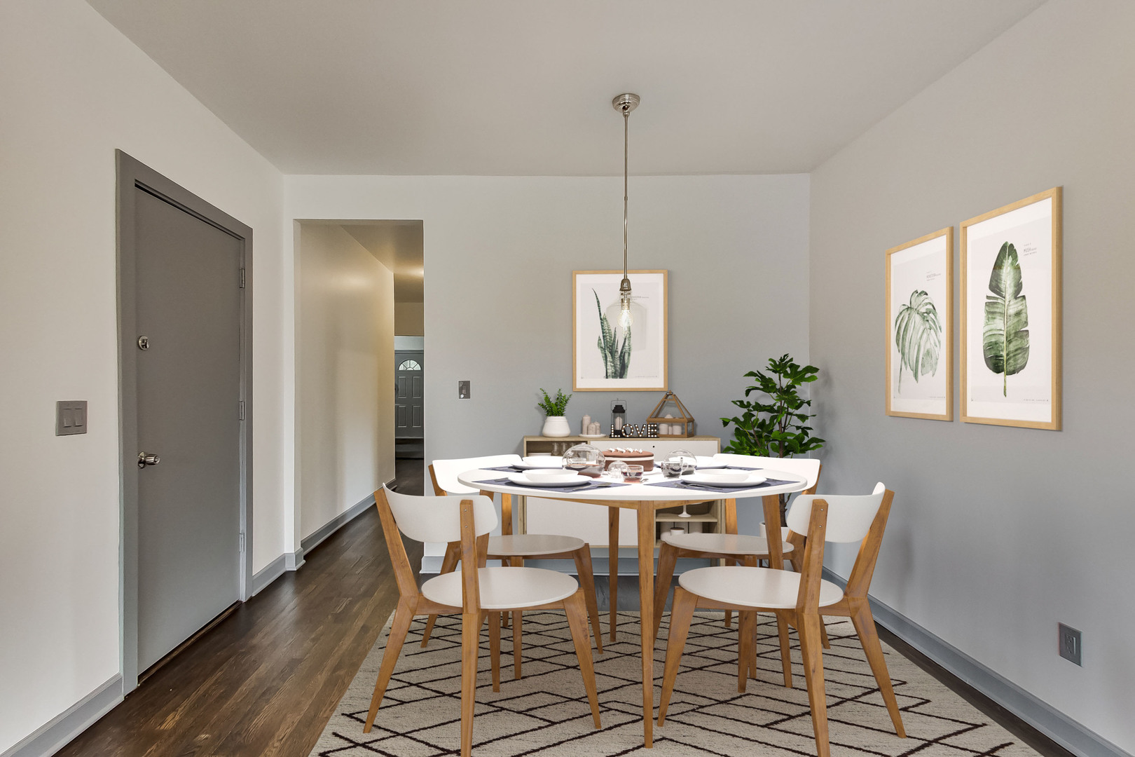 3263 North Broadway, Unit 3 Chicago, IL 60657 - Photo 4 of 37 a view of a dining room with furniture window and wooden floor