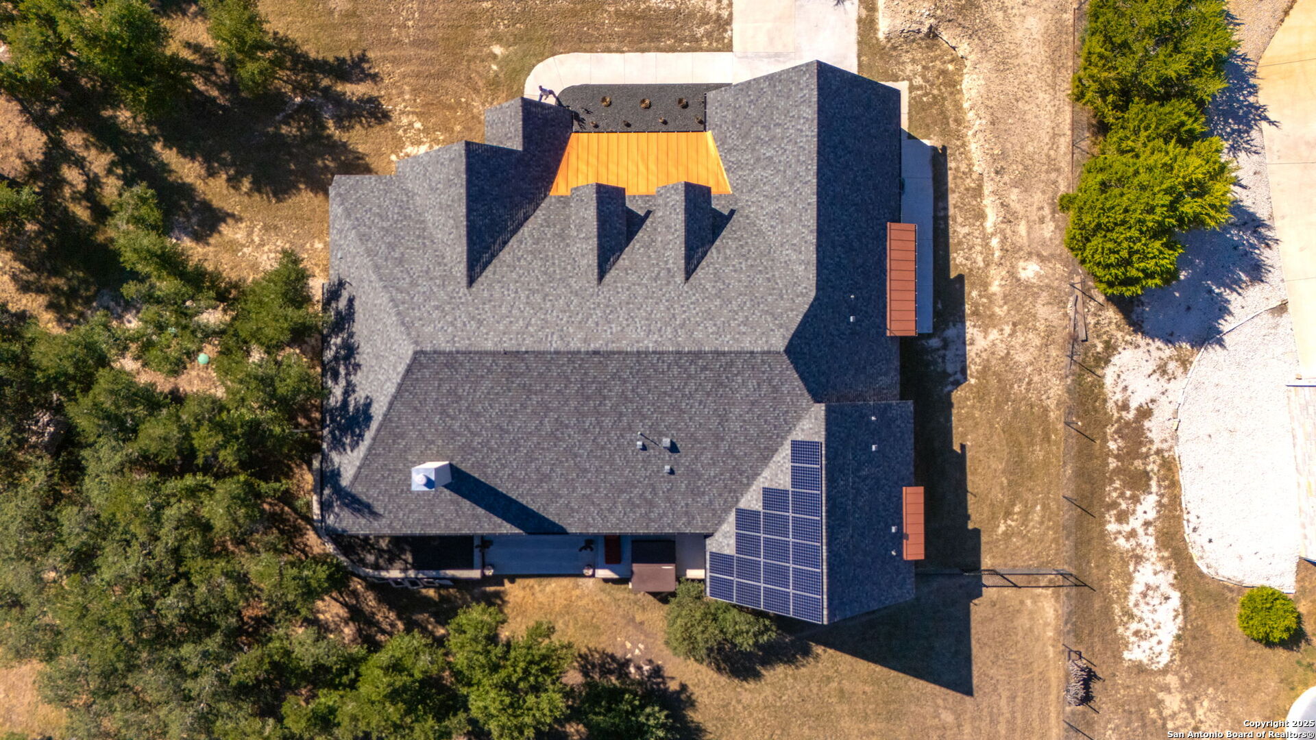 1119 Sunrise Place Spring Branch, TX 78070 - Photo 45 of 53 an aerial view of house with yard and swimming pool