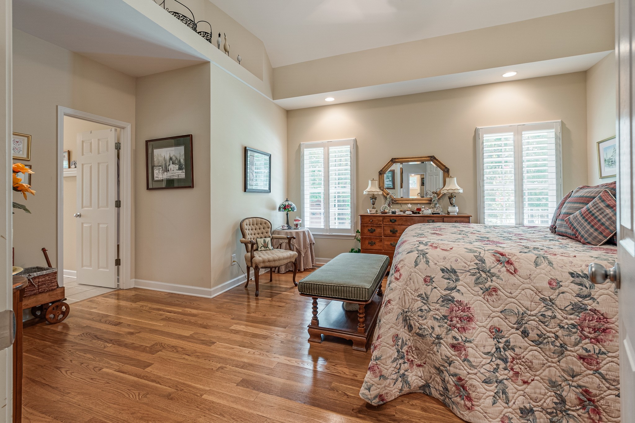 418 Coker Ford Road Portland, TN 37148 - Photo 29 of 38 a bedroom with a bed chair and a large window