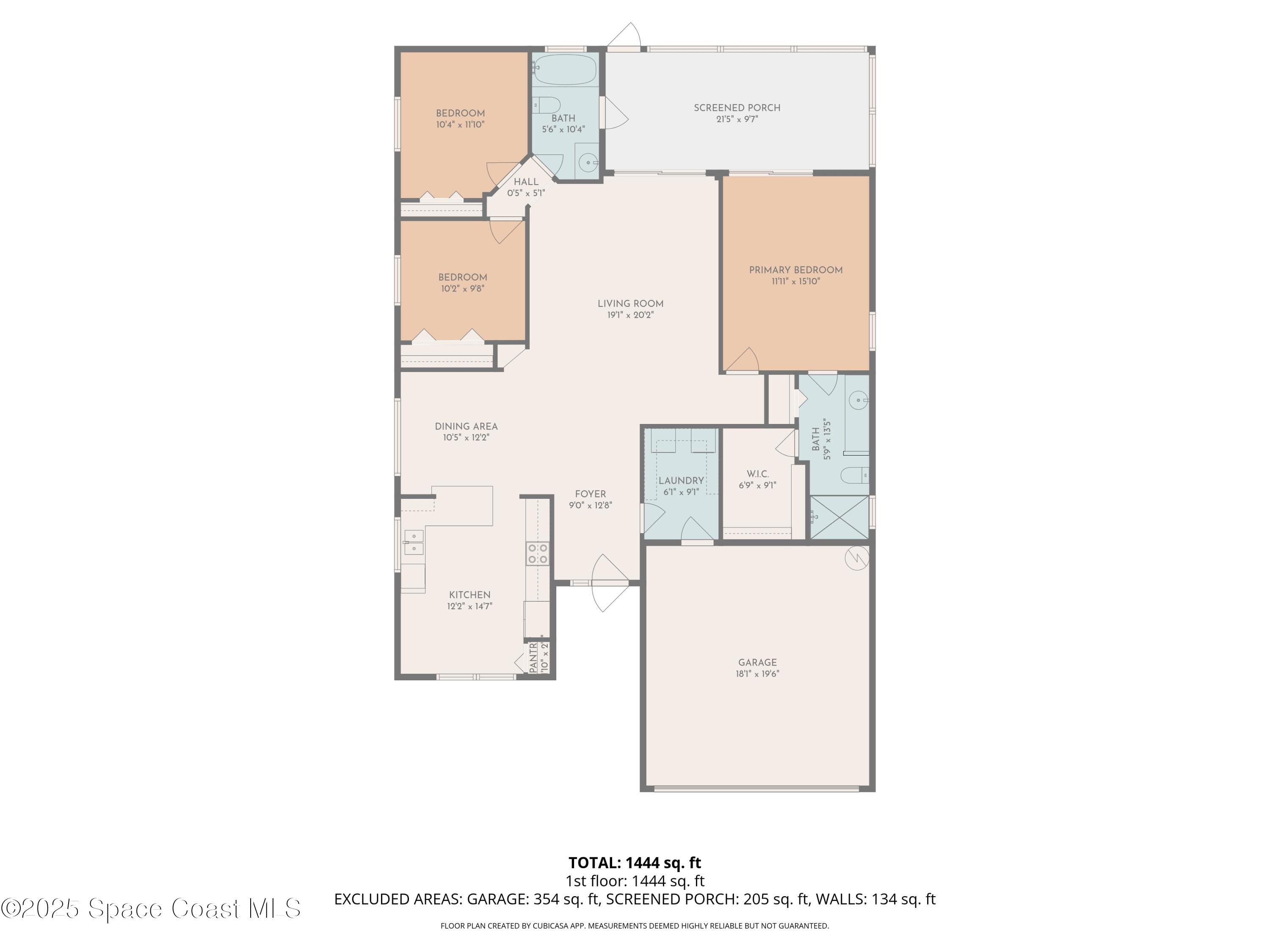 2798 Caitlin Court Melbourne, FL 32940 - Photo 27 of 27 a picture of a floor plan