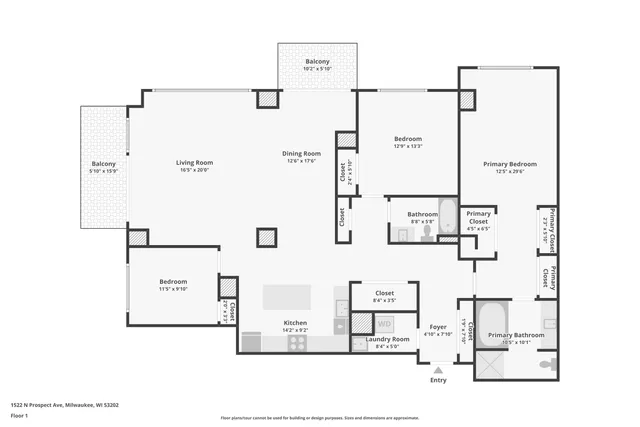 $749,000 | 1522 North Prospect Avenue, Unit 902, Milwaukee, WI 53202