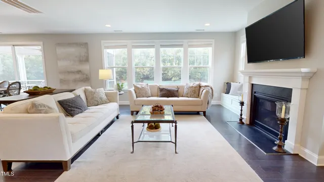 a room with a stove and a microwave