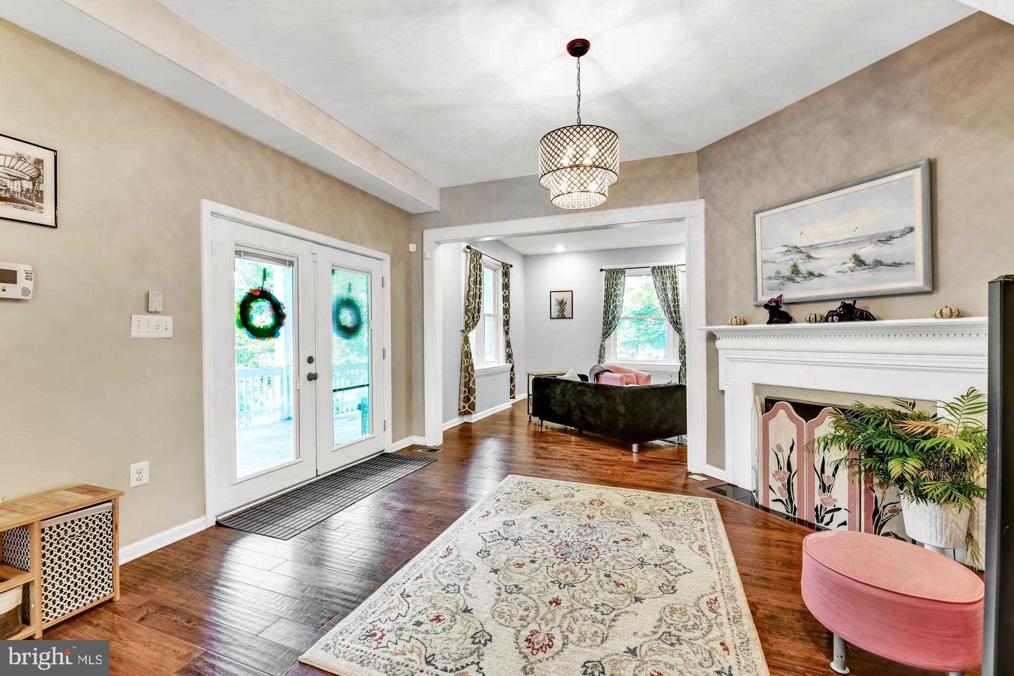 2607 Talbot Road Baltimore, MD 21216 - Photo 4 of 37 Gracious Entry Foyer, view to Living Room