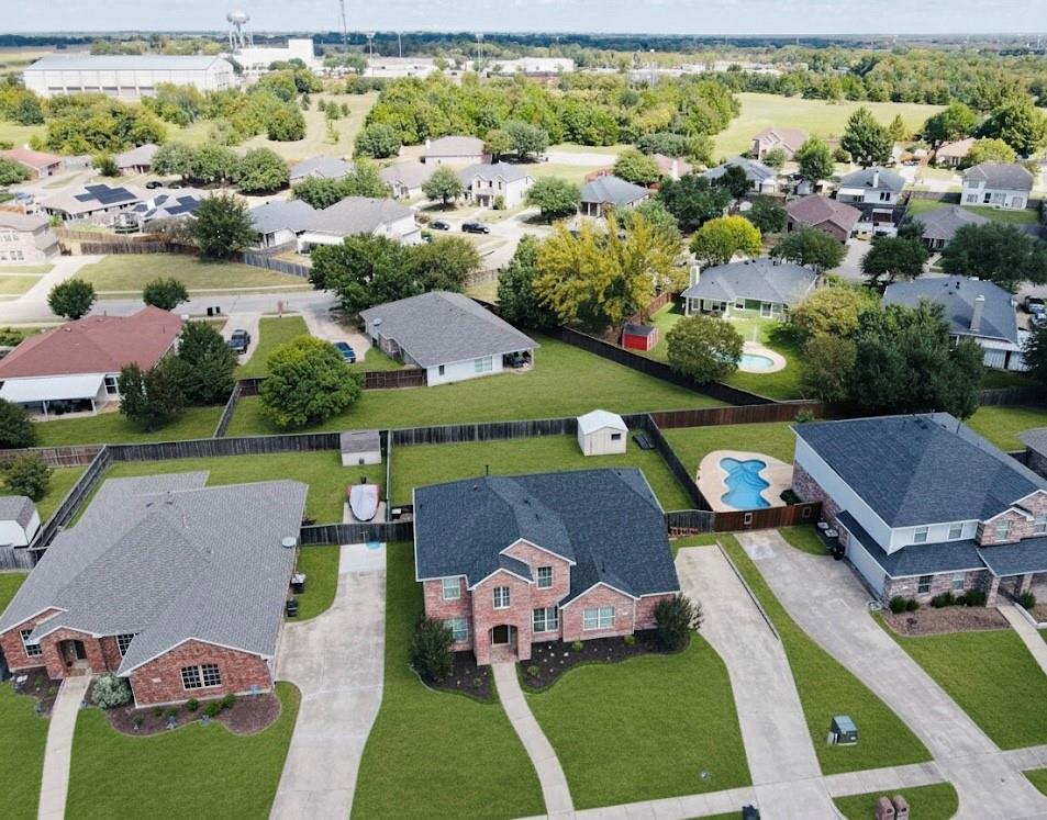 121 Redwood Terrell, TX 75160 - Photo 1 of 1 an aerial view of a house with swimming pool and outdoor space