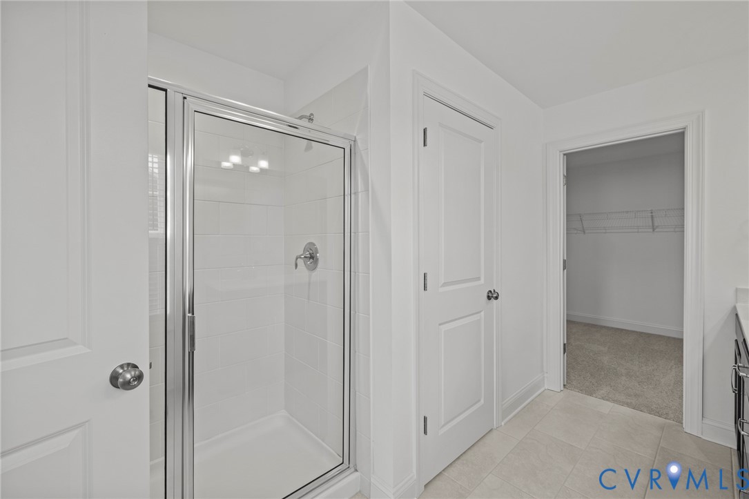 224 Lauradell Road Ashland, VA 23005 - Photo 40 of 74 Walk-in shower with clear glass enclosure and chro