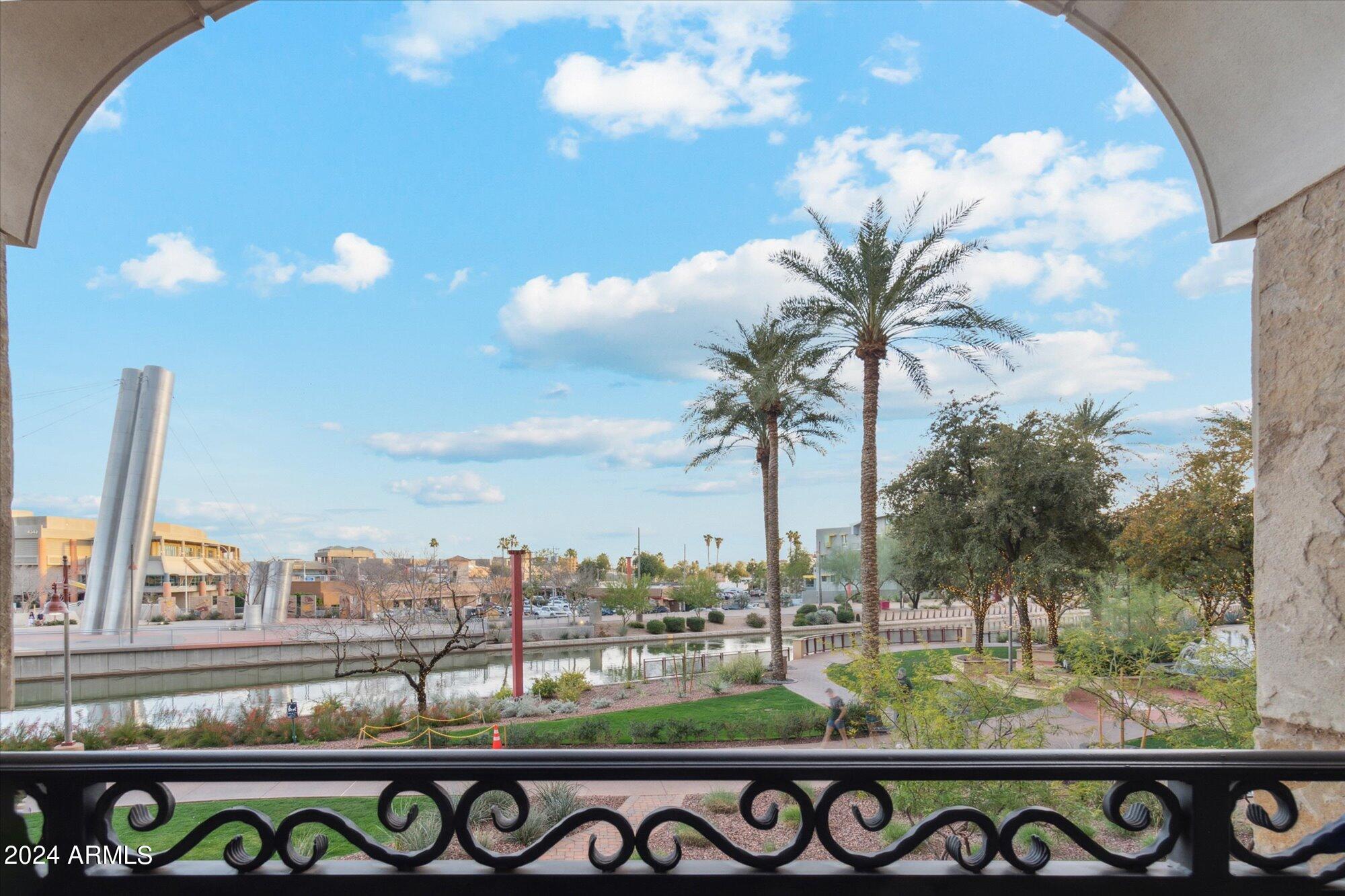 7181 East Camelback Road, Unit 206 Scottsdale, AZ 85251 - Photo 10 of 28 a view of a street from a balcony