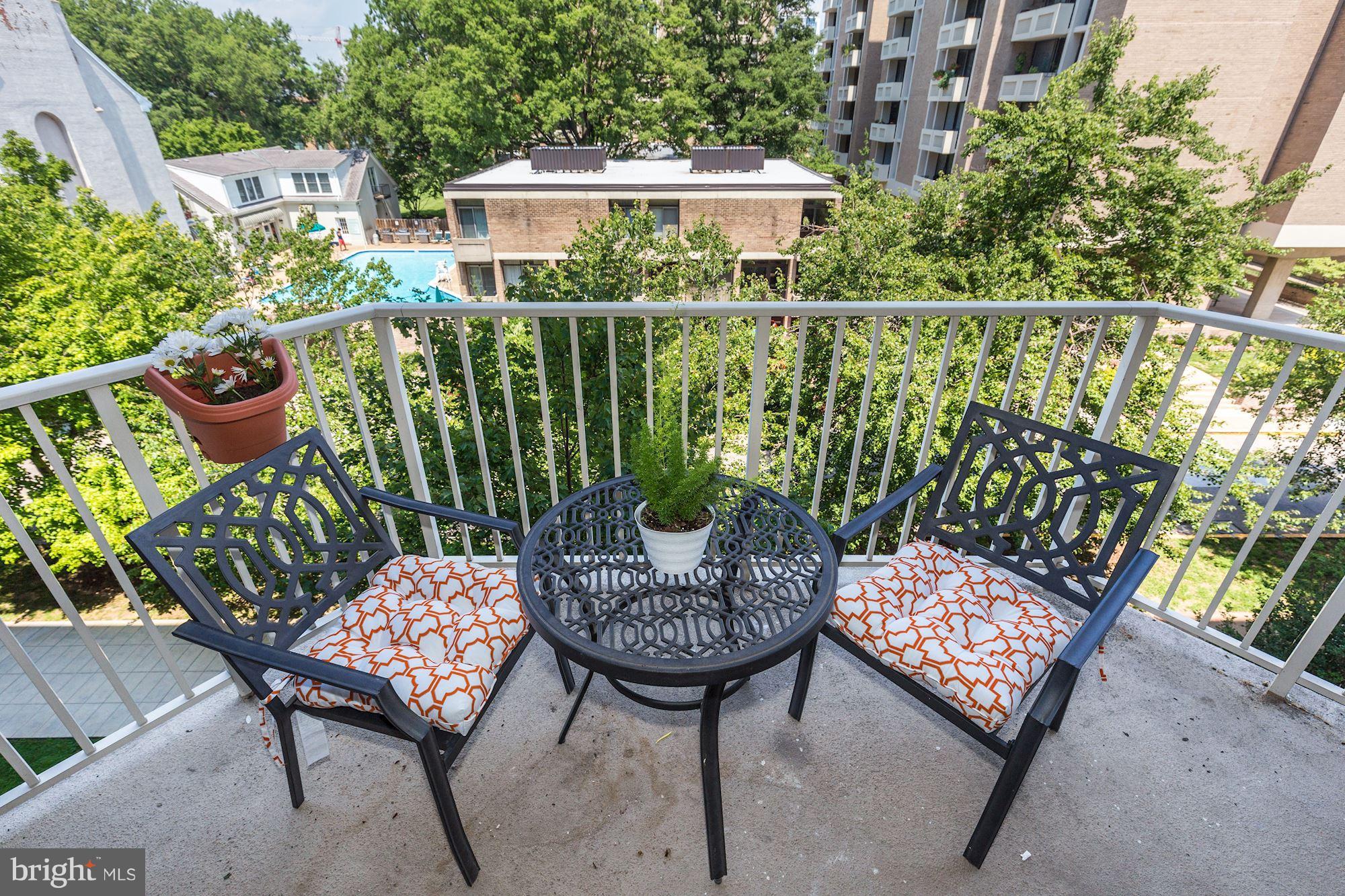 560 N Street Southwest, Unit N409 Washington, DC 20024 - Photo 14 of 21 Balcony with great views