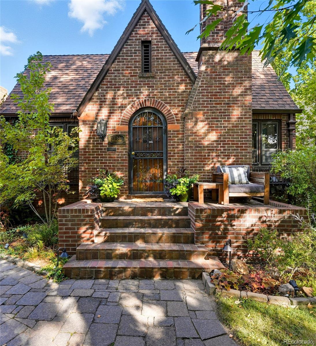 a front view of a house