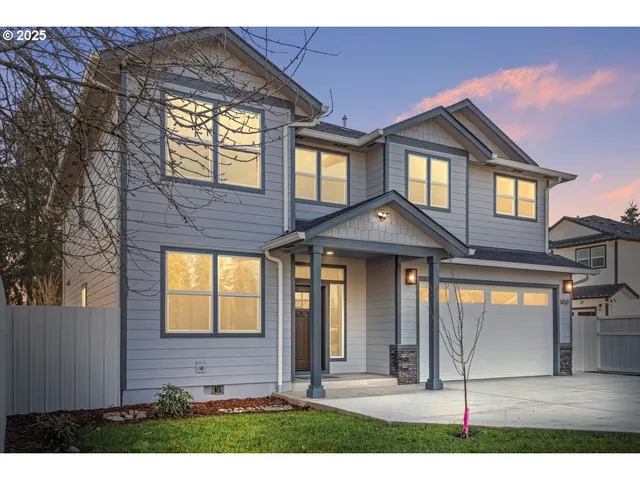 a front view of a house with a porch