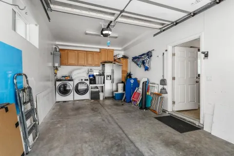 a view of a storage & utility room with stuff