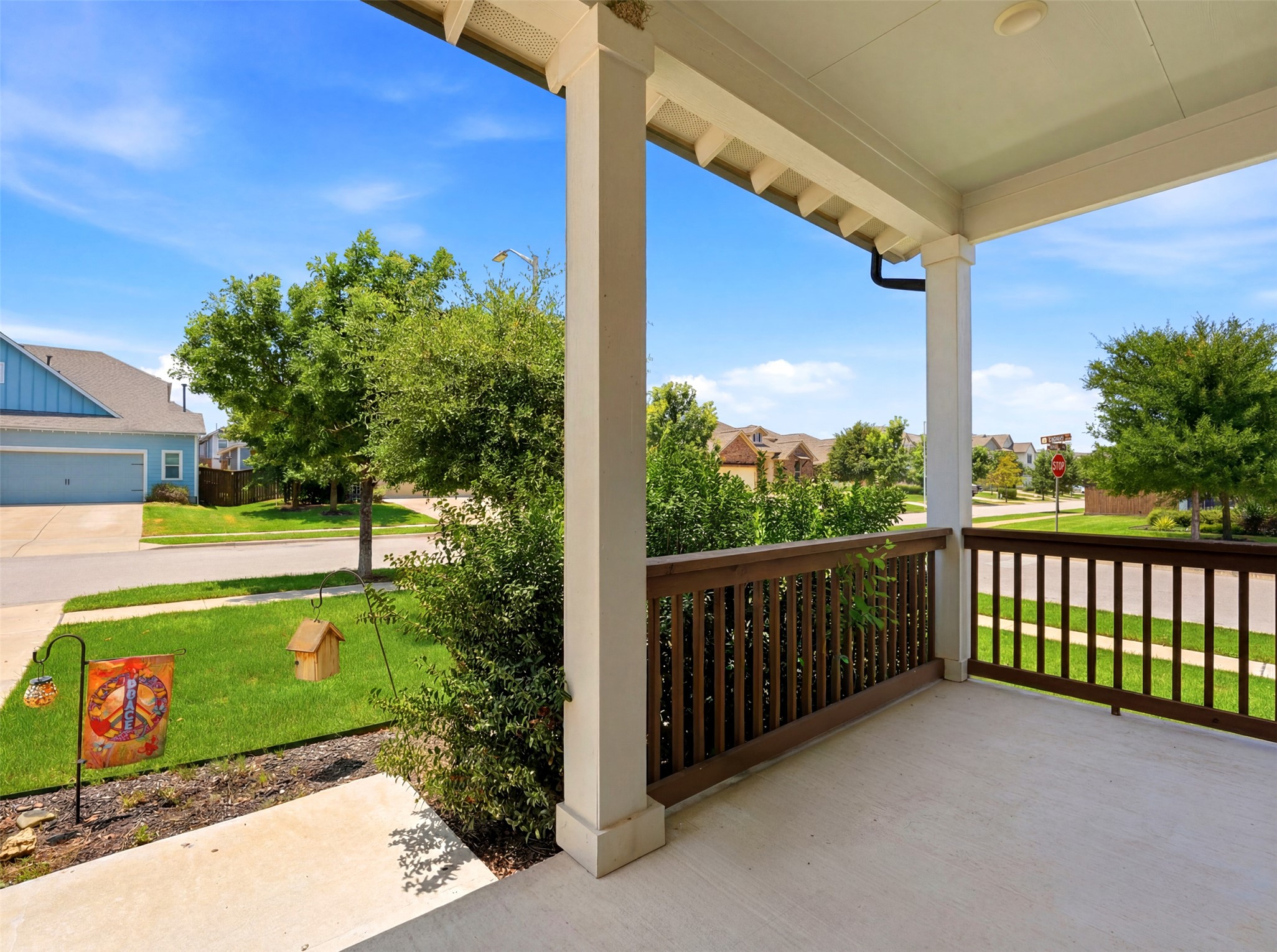 2132 Ringstaff Road Leander, TX 78641 - Photo 9 of 39 A welcoming front porch offers neighborhood views and a refreshing outdoor space.