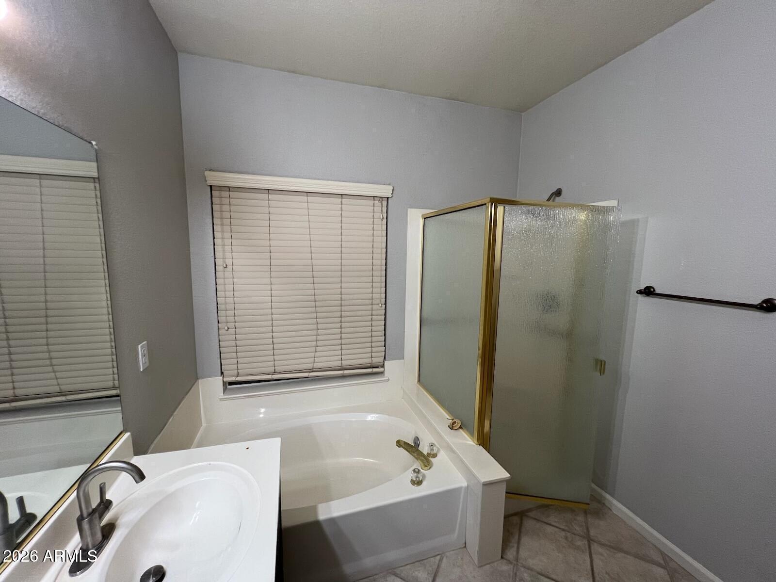 261 West Verano Place Gilbert, AZ 85233 - Photo 11 of 17 a bathroom with a tub sink and shower
