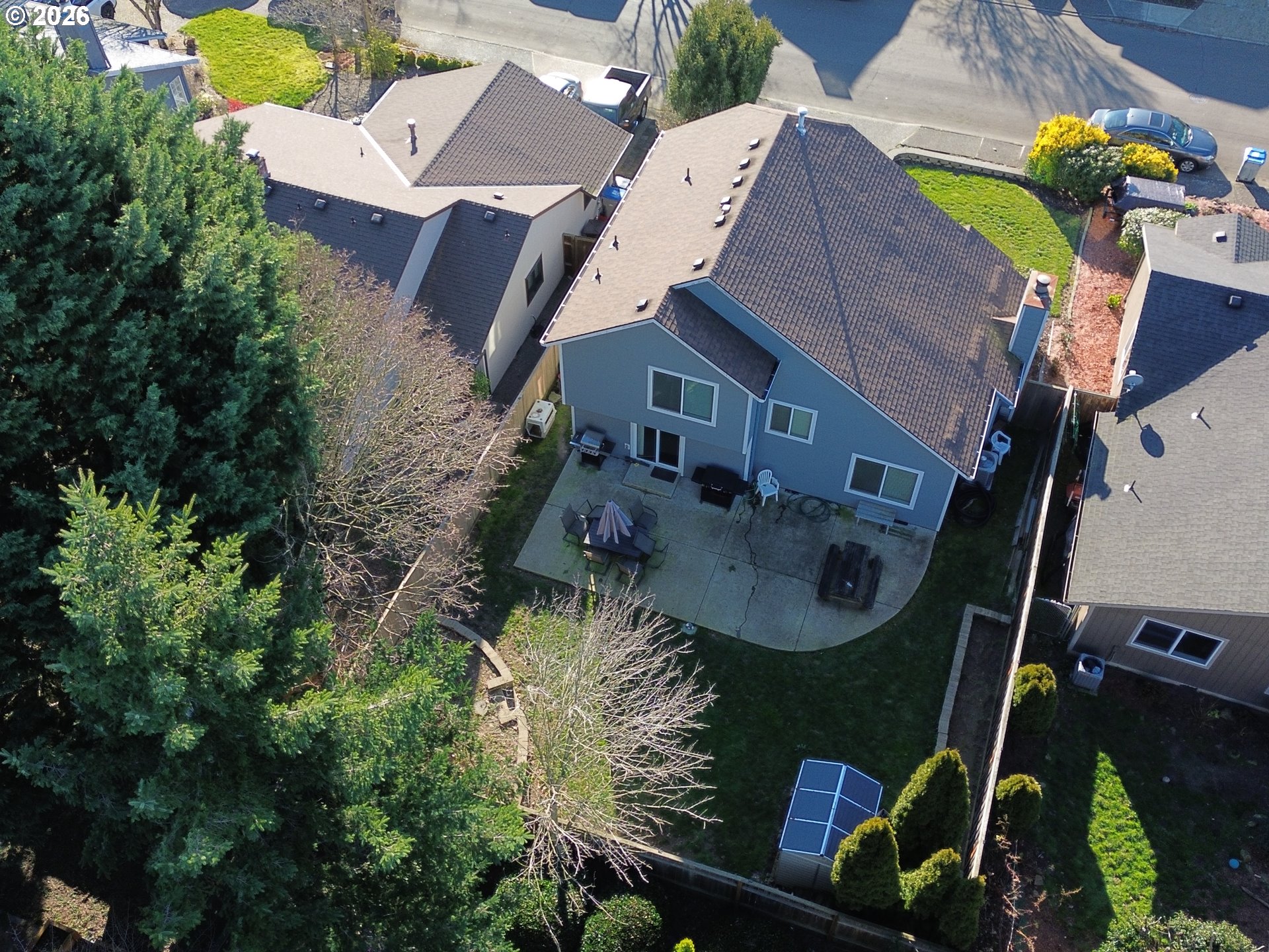 8670 Southwest Stratford Court Tigard, OR 97224 - Photo 41 of 42 an aerial view of a house