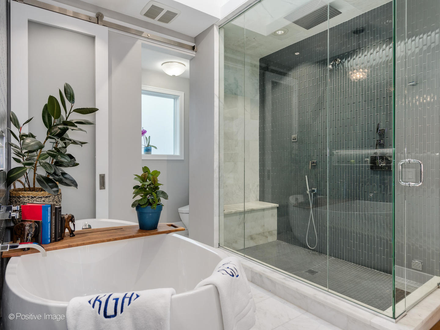 1846 North Mohawk Street, Unit PH Chicago, IL 60614 - Photo 26 of 37 a bathroom with a tub and a shower