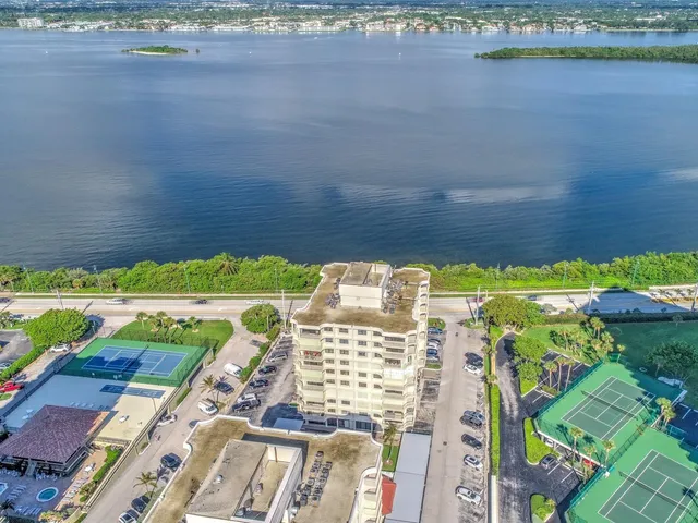 a view of a balcony with an outdoor space
