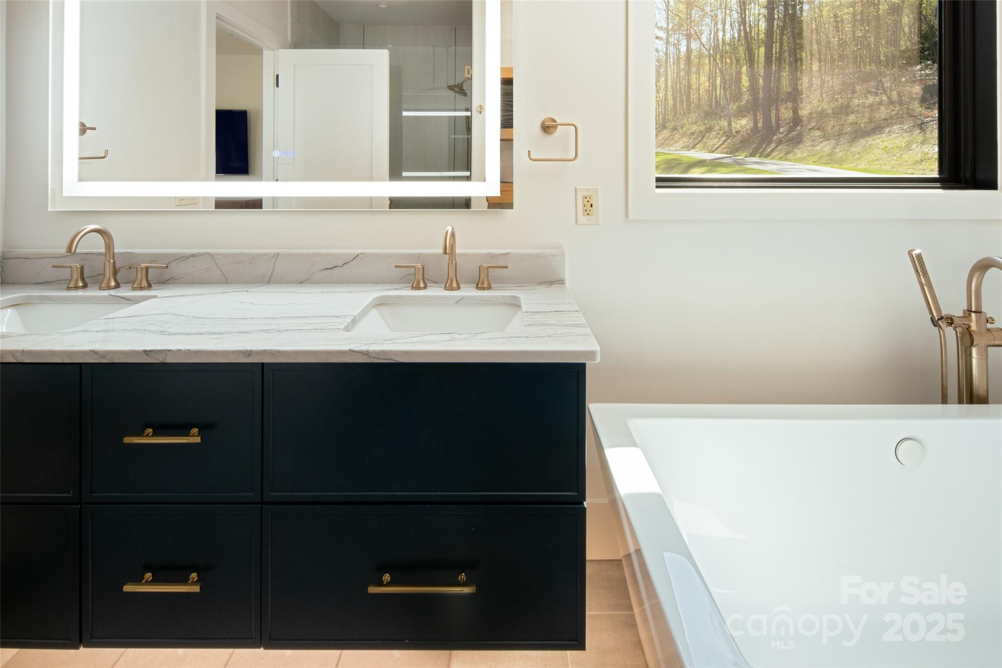 42 Spring Cove Road Asheville, NC 28804 - Photo 24 of 43 a bathroom with a sink and a mirror
