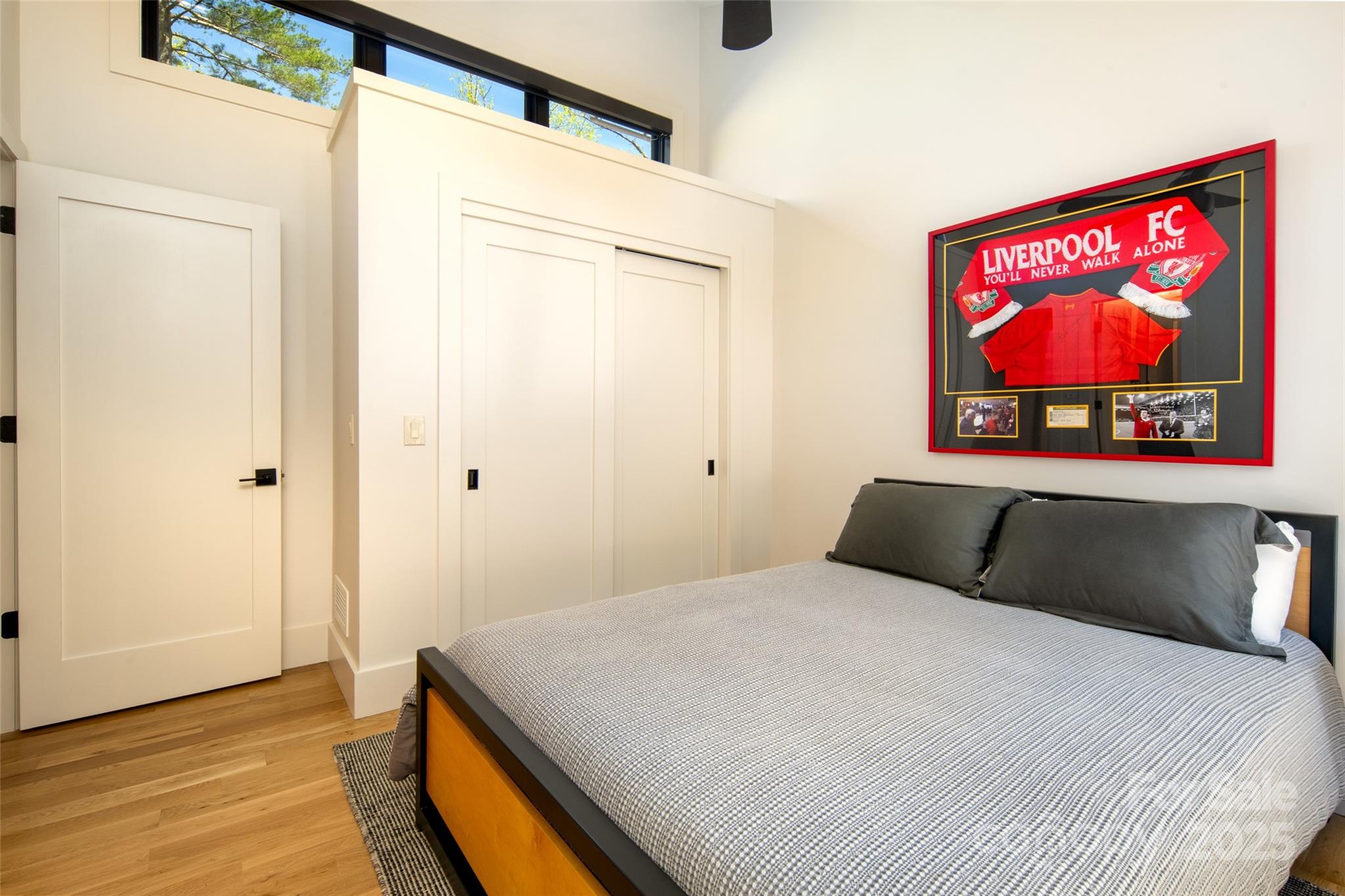 42 Spring Cove Road Asheville, NC 28804 - Photo 25 of 43 a bedroom with a bed and a flat screen tv