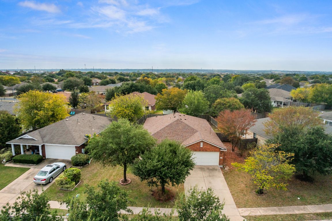 2361 Pearson Way Round Rock, TX 78665 - Photo 25 of 32 an aerial view of a house with a garden