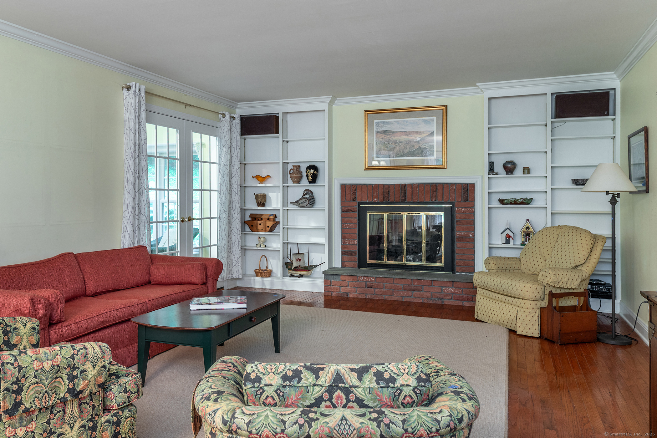 132 South Kent Road Kent, CT 06757 - Photo 10 of 26 a living room with furniture and a fireplace