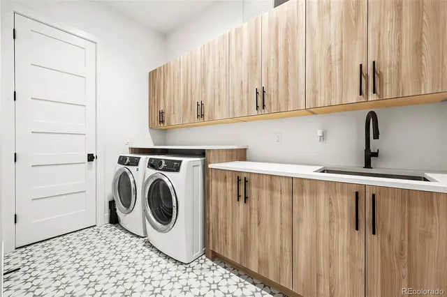 a kitchen with a stove and cabinets
