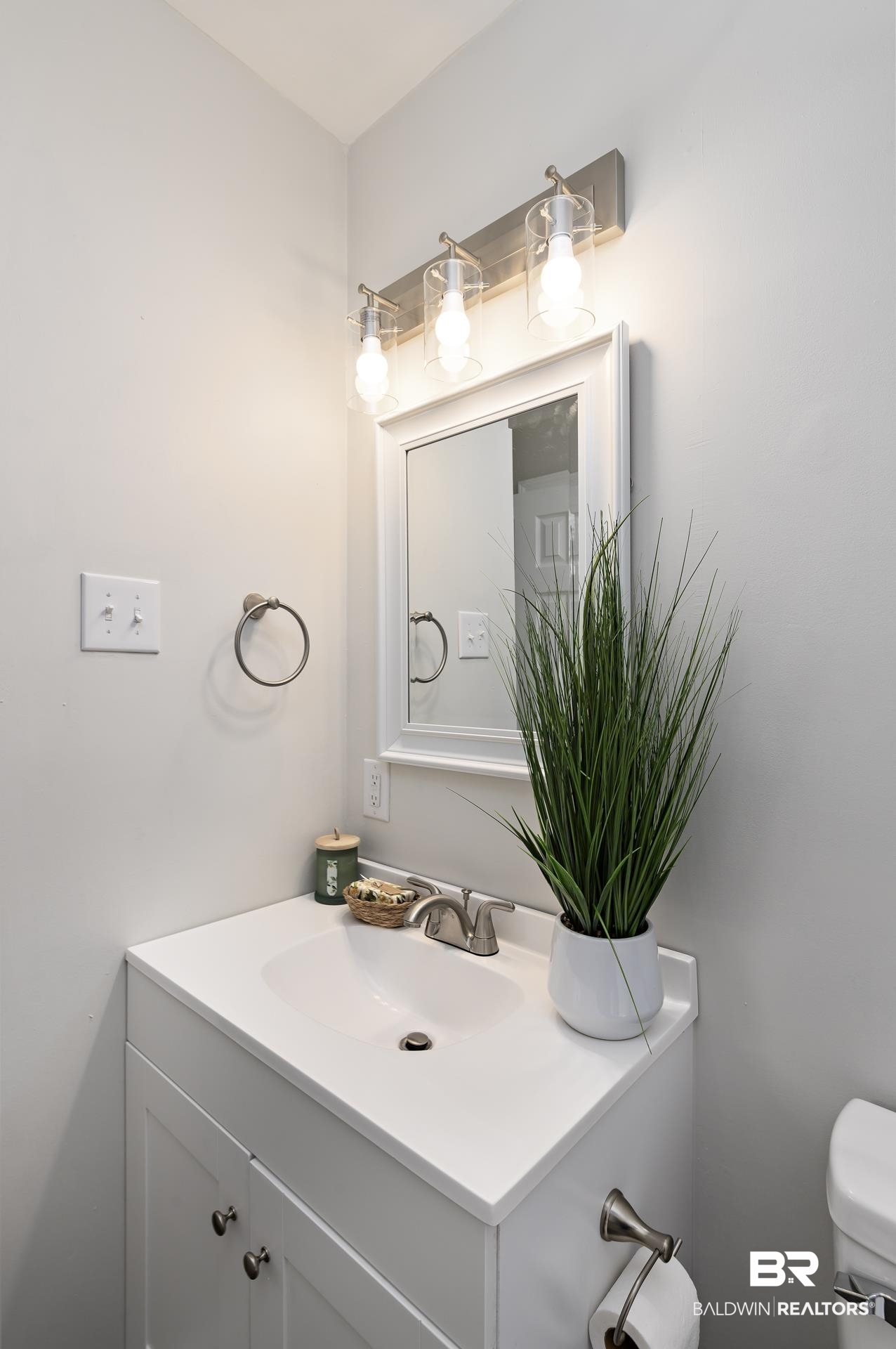 5922 Sunnyside Drive Mobile, AL 36619 - Photo 38 of 51 Half bathroom featuring vanity and toilet