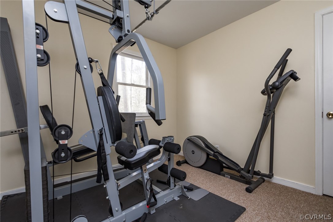 5009 Tulip Oak Road Chesterfield, VA 23832 - Photo 18 of 35 a view of a room with gym equipment