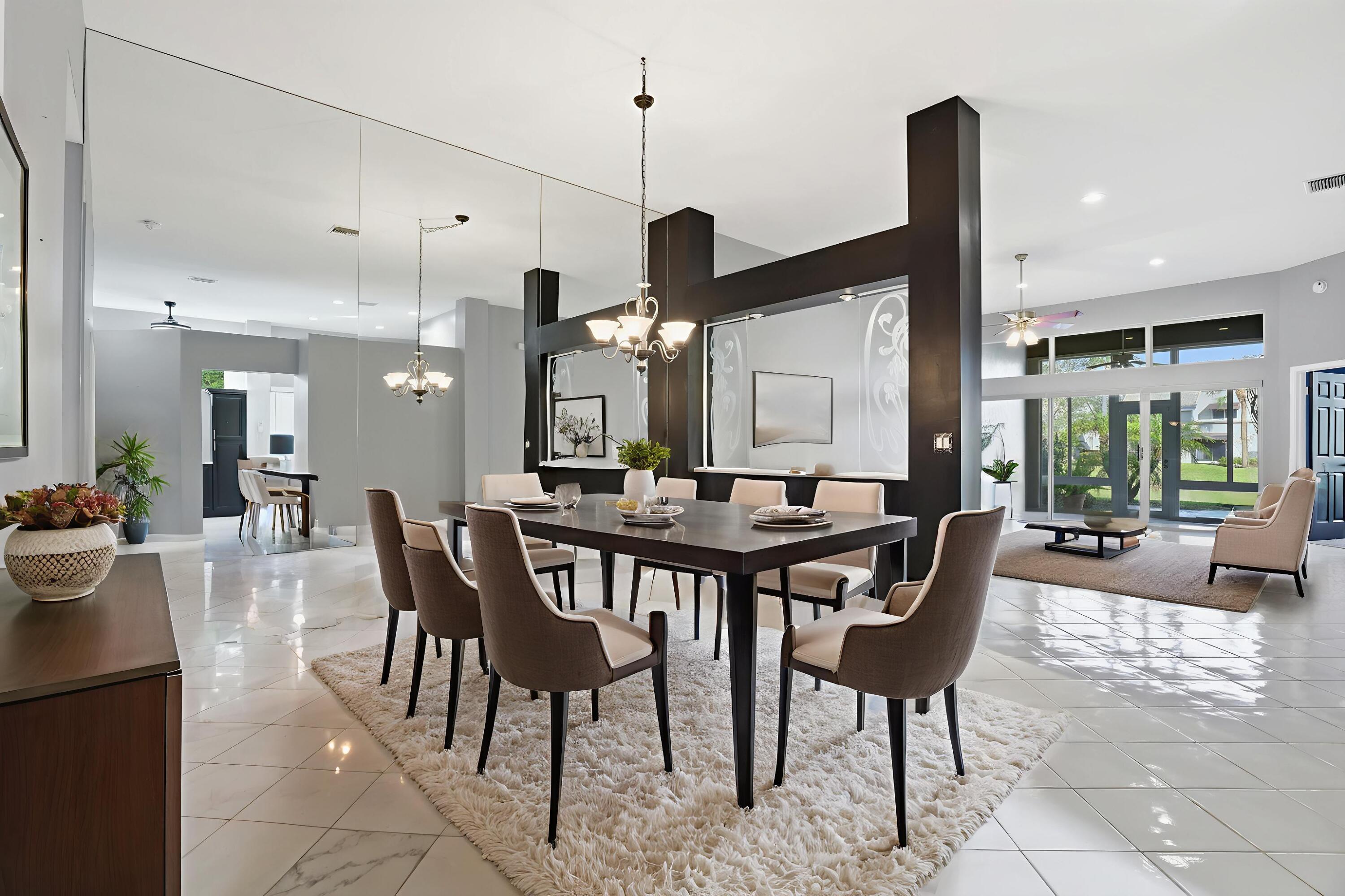 5405 Monterey Circle, Unit G Delray Beach, FL 33484 - Photo 20 of 71 Virtually Staged Dining Room