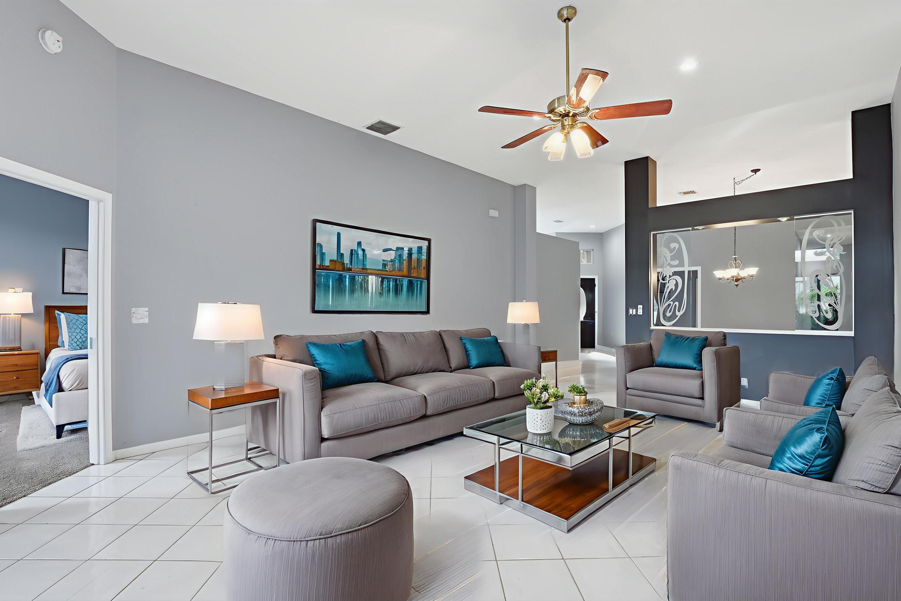 5405 Monterey Circle, Unit G Delray Beach, FL 33484 - Photo 26 of 71 Virtually Staged Living Room