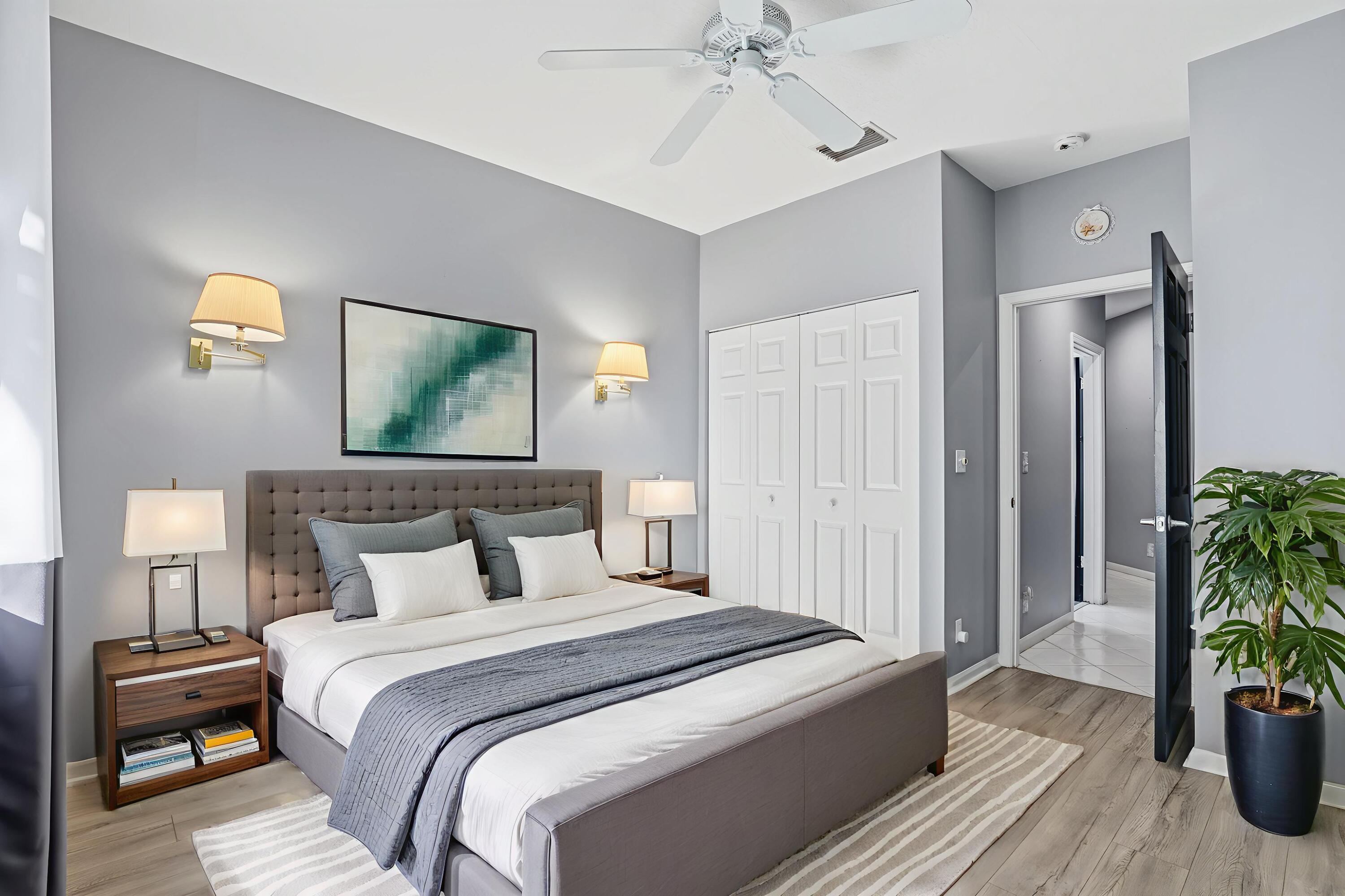 5405 Monterey Circle, Unit G Delray Beach, FL 33484 - Photo 43 of 71 Virtually Staged Bedroom Room 2