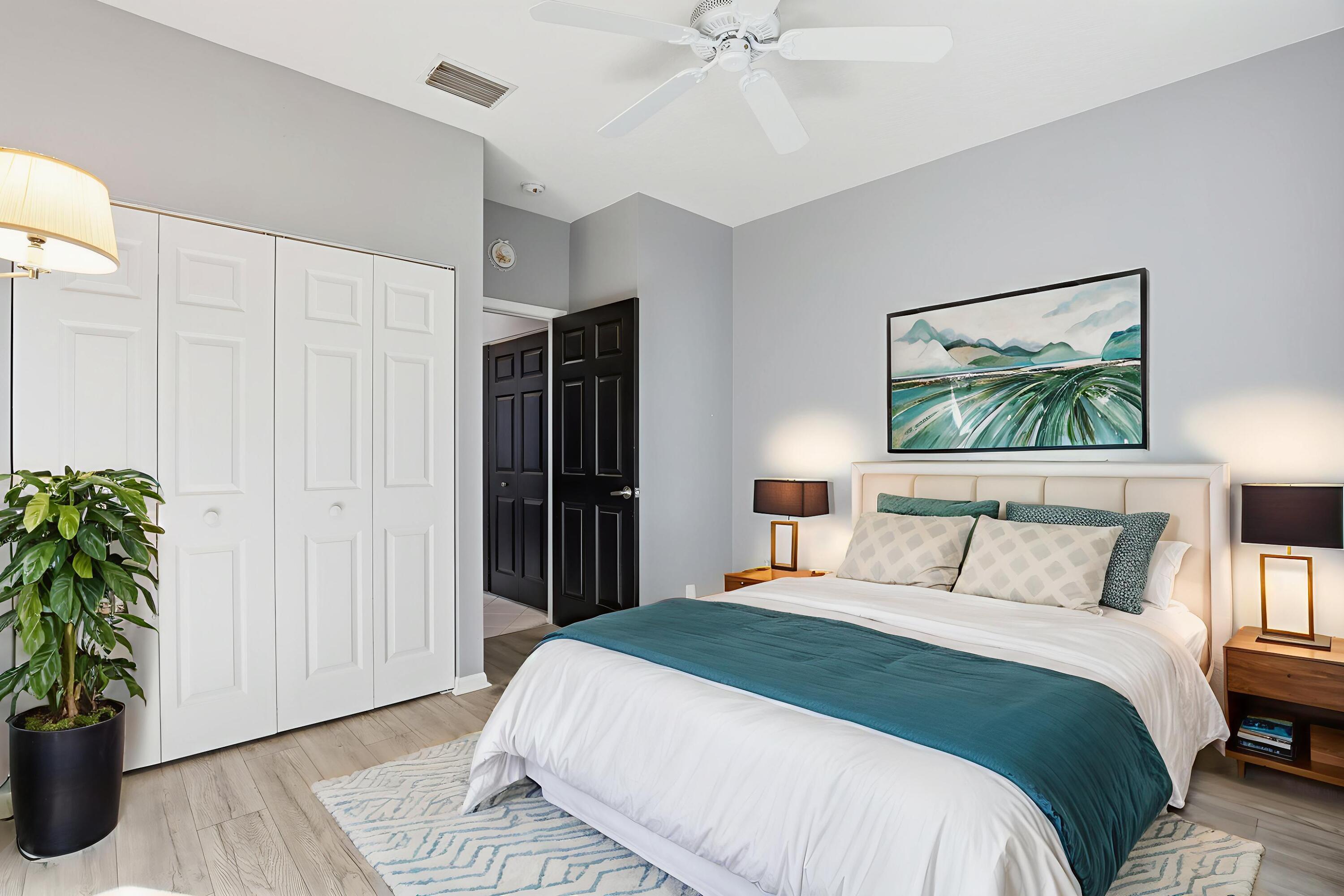 5405 Monterey Circle, Unit G Delray Beach, FL 33484 - Photo 45 of 71 Virtually Staged Bedroom Room 2