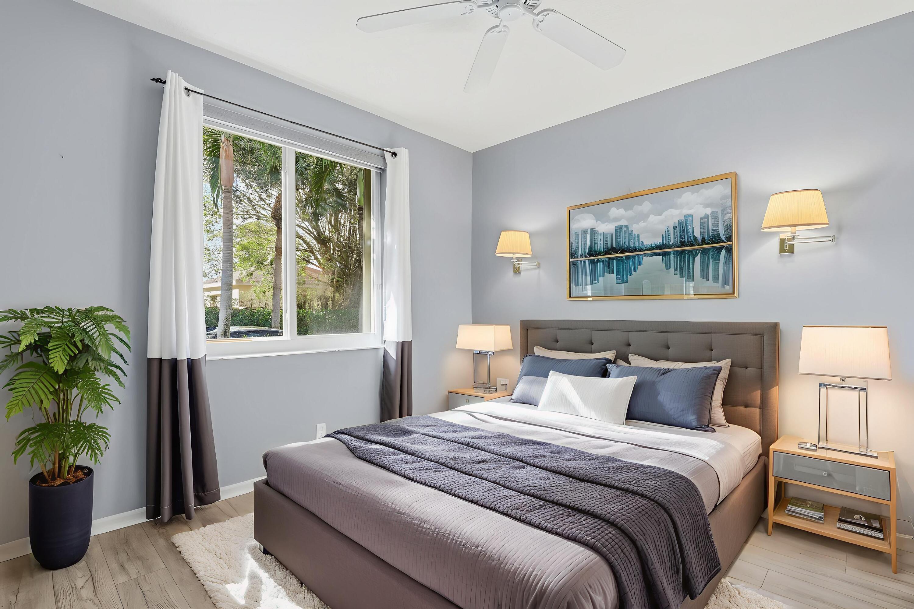 5405 Monterey Circle, Unit G Delray Beach, FL 33484 - Photo 47 of 71 Virtually Staged Bedroom Room 2