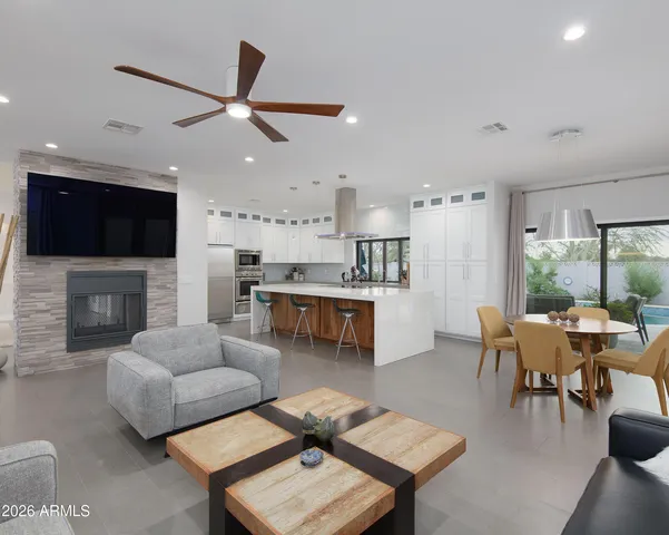 a view of a tree in front of a building