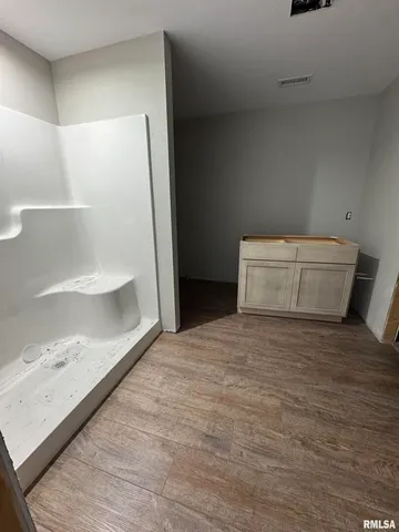 a backyard of a house