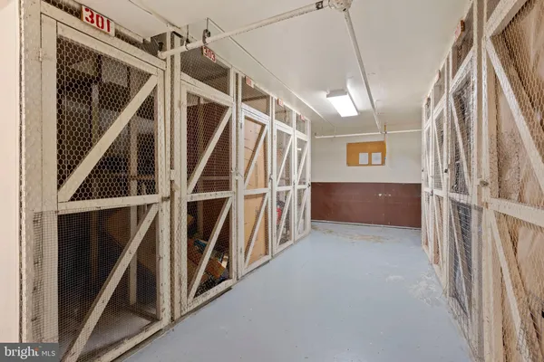 a view of an empty room with stairs
