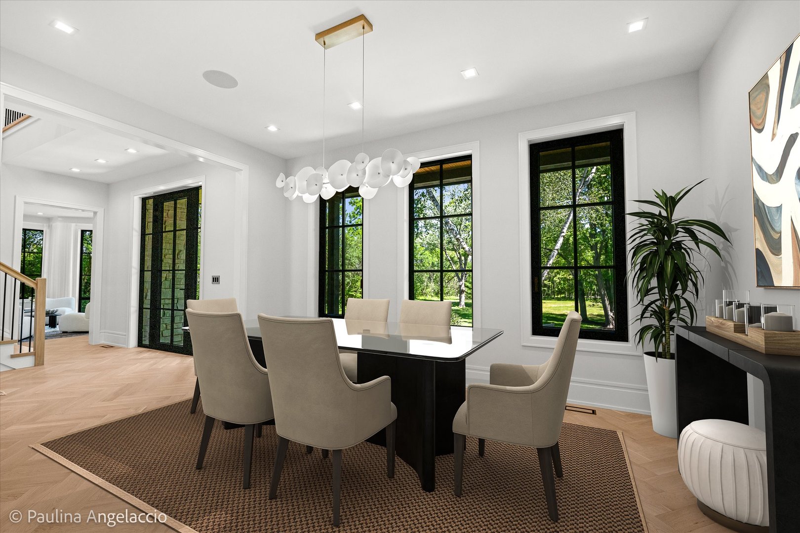 699 Plum Tree Road Barrington Hills, IL 60010 - Photo 18 of 84 a view of a dining room with furniture window and outside view