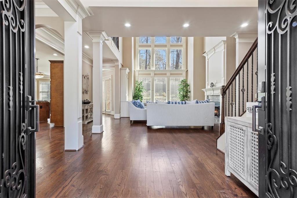 1859 Mountain Shadow Smoke Rise, GA 30087 - Photo 21 of 75 a view of an entryway with wooden floor and windows
