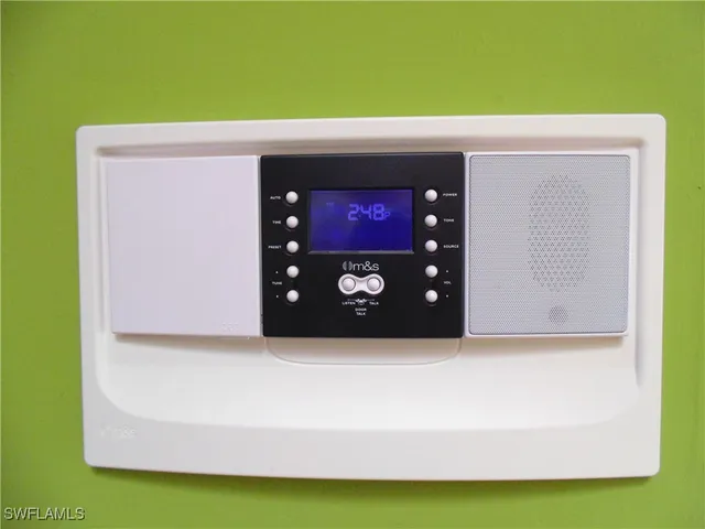 a living room with a couch and a table