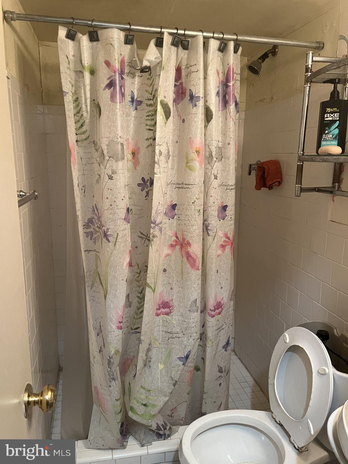 142 G Street Southwest, Unit 155 Washington, DC 20024 - Photo 4 of 13 a white toilet sitting next to a shower curtain