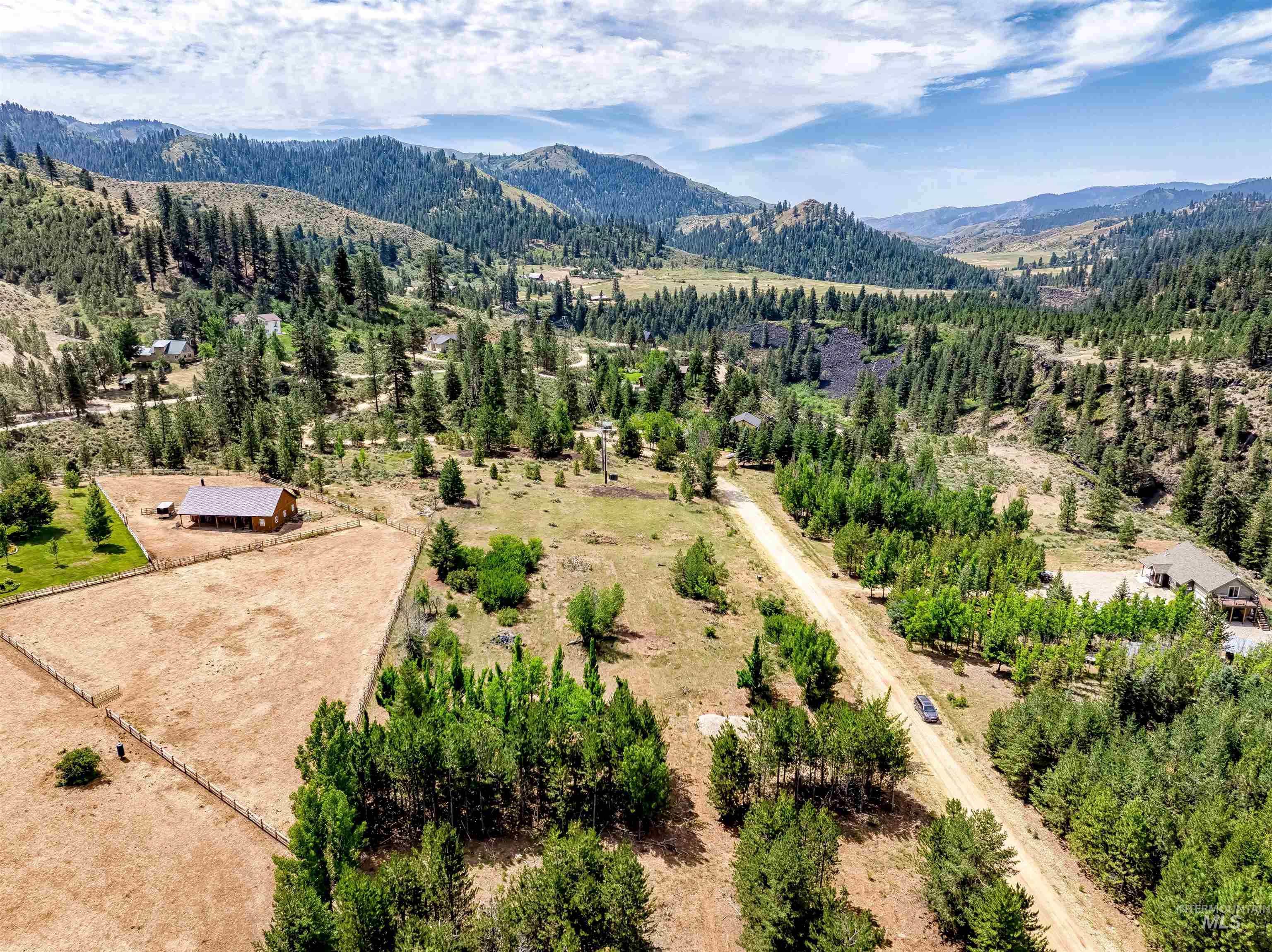 Lot 16 Corral Flat Boise, ID 83716 - Photo 5 of 17 Drone / aerial view of a mountain backdrop