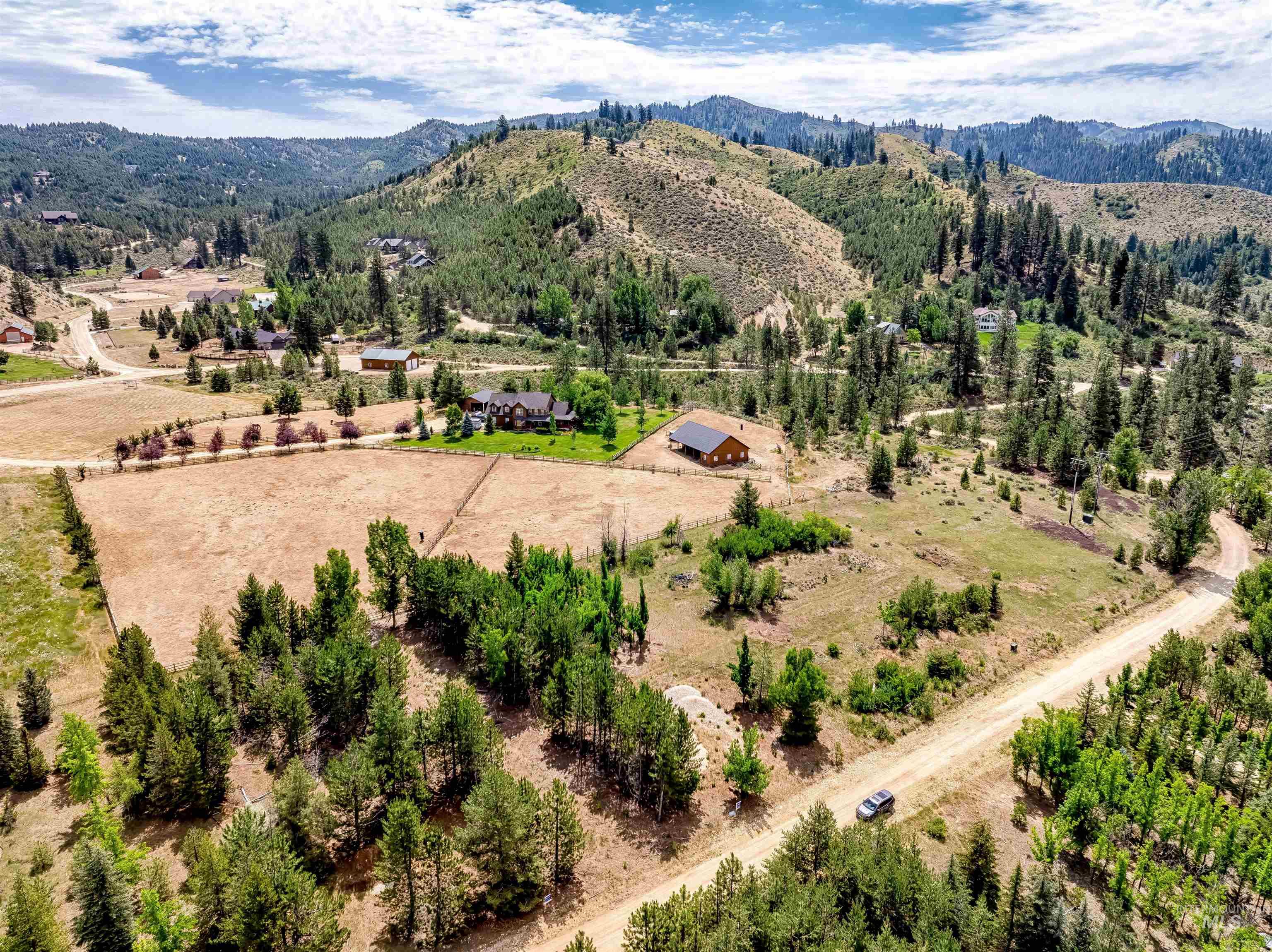 Lot 16 Corral Flat Boise, ID 83716 - Photo 7 of 17 Drone / aerial view of a mountain backdrop