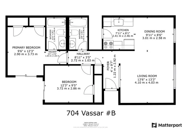 $1,300 | 704 Vassar Court, Unit A, College Station, TX 77840