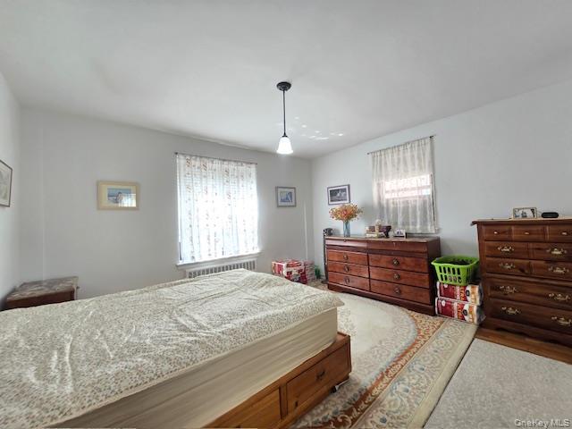 46 Grace Avenue, Unit 2J Great Neck, NY 11021 - Photo 15 of 20 a bedroom with a bed and dresser with mirror