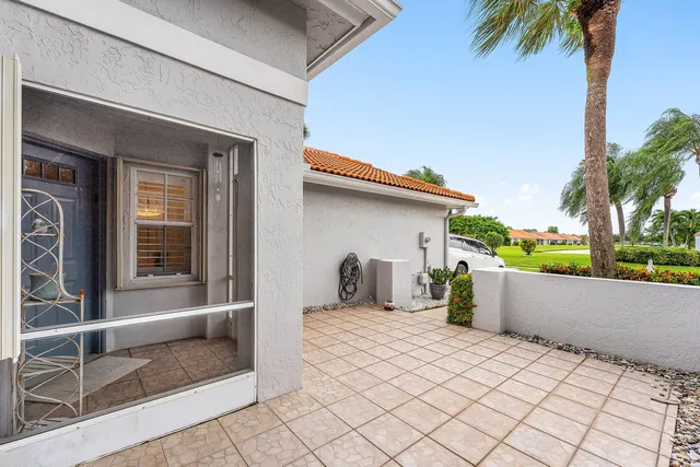 a view of porch with seating space
