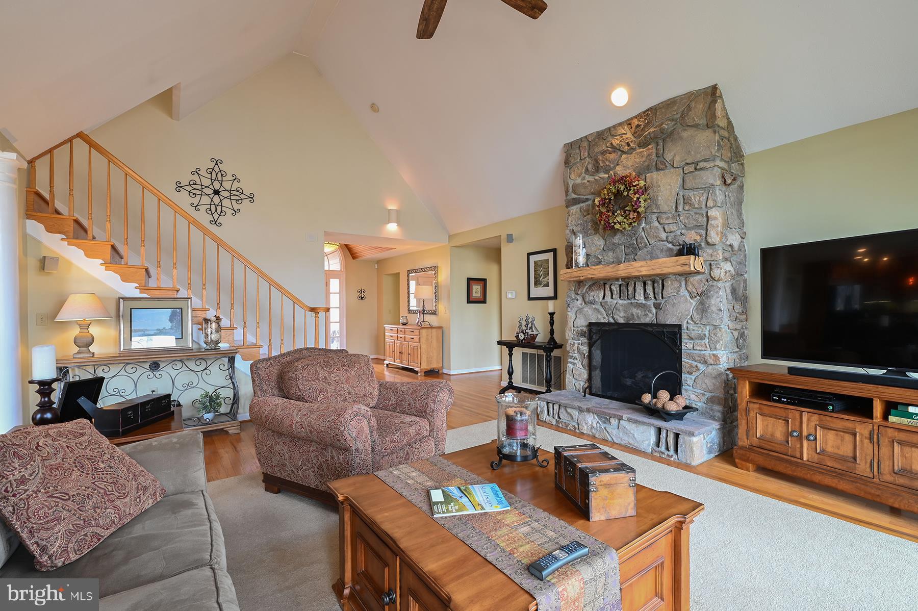 3922 Cove Road Edgewater, MD 21037 - Photo 12 of 47 Stately stone surround fireplace