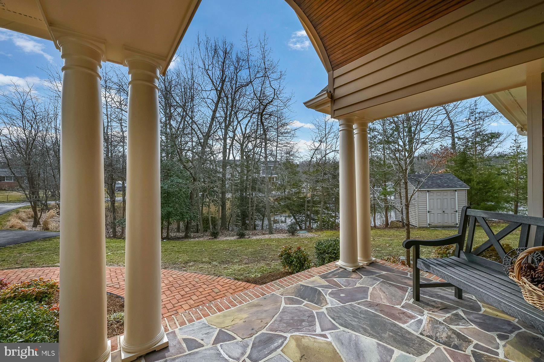 3922 Cove Road Edgewater, MD 21037 - Photo 33 of 47 Slate front porch and very private lot
