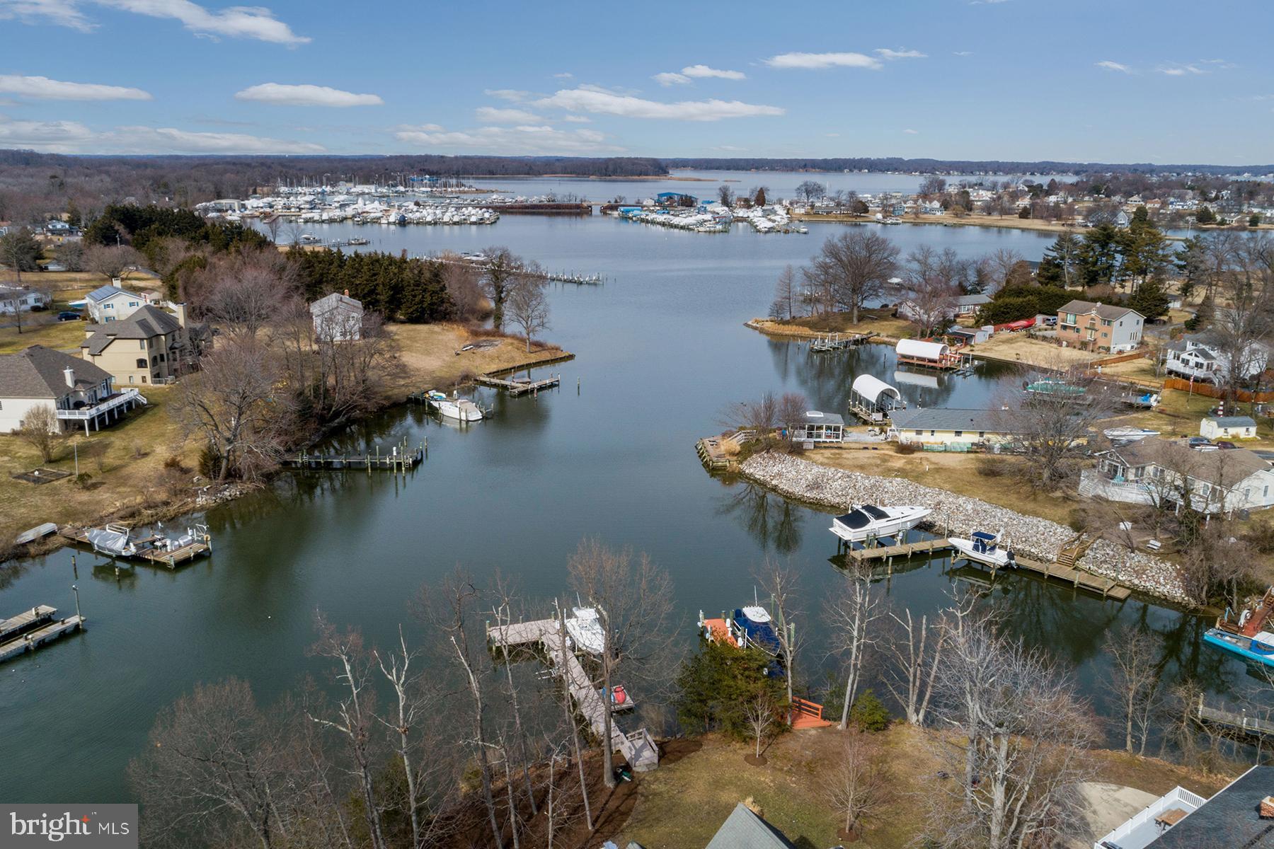 3922 Cove Road Edgewater, MD 21037 - Photo 47 of 47 Aerial view over home to South River