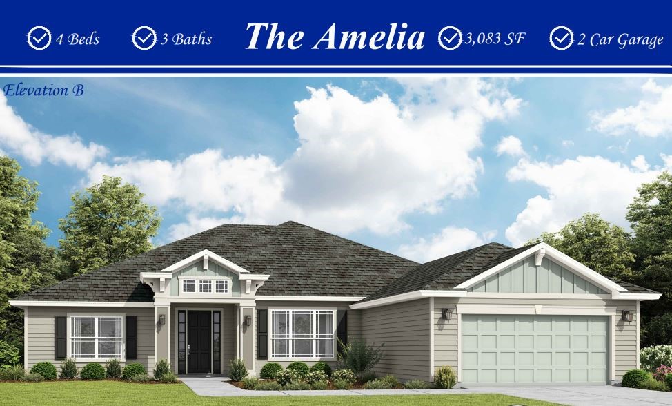 85276 Sandy Rdg Loop Yulee, FL 32097 - Photo 1 of 2 a view of a sign in front of a white house