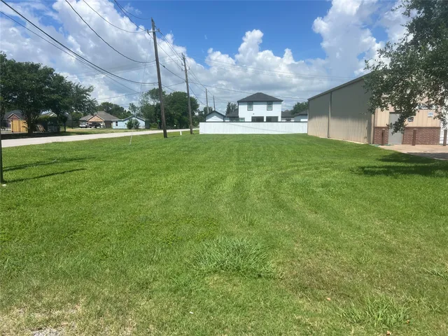 a view of a house with a big yard and a large tree