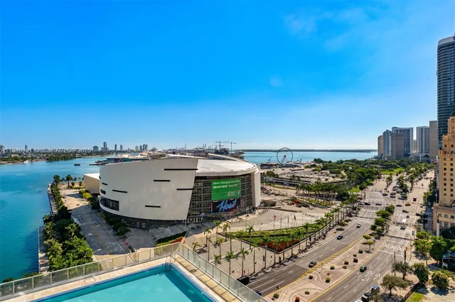 view of a terrace with a lake view